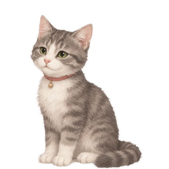 Mochi the tabby kitten